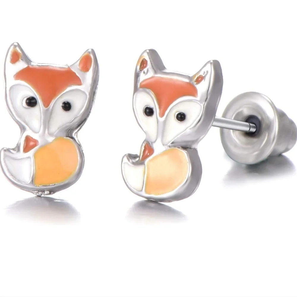 Colorful Kids Stud Earrings Set
